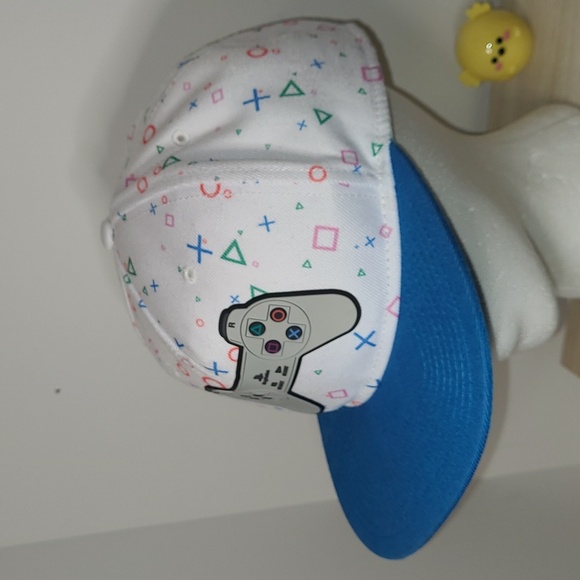 Sony Playstation 3-D Rubber Controller Flat Brim Used 2018 Snapback Hat ...EUC - Picture 16 of 17